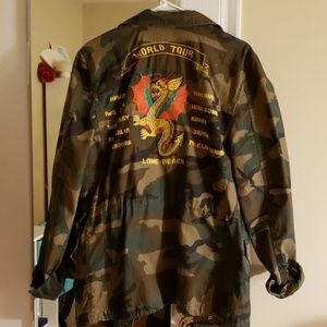 Alpha Industries Camo Dragon Tour Field Coat NWOT